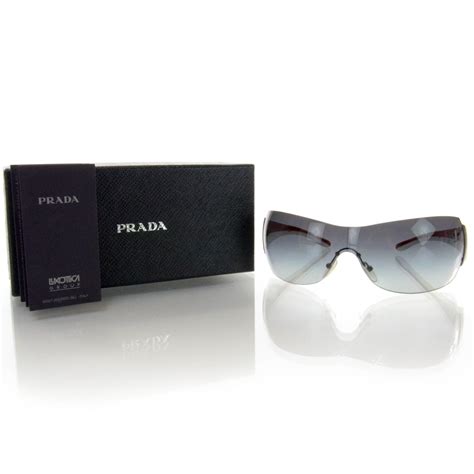 prada rimless sunglasses spr 54g brown|prada sunglasses outlet.